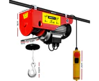 Giantz Electric Hoist Winch 400/800KG Cable 20M Rope Tool Remote Chain Lifting