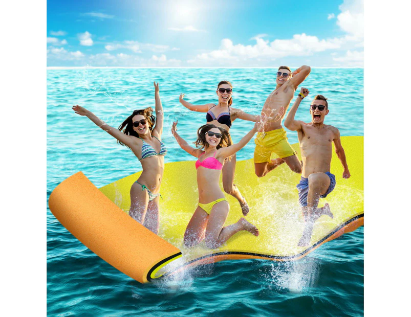 Weisshorn Floating Water Mat 5.5x1.8m Foam Pad Swimming Pool Island Platform