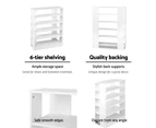 Artiss Shoe Cabinet Shoes Organiser Storage Rack 30 Pairs White Shelf Wooden