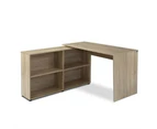 Artiss Computer Desk Bookshelf Oak 130CM