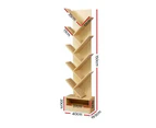 Artiss Tree Bookshelf 9 Tiers - ECHO Oak