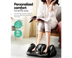 Livemor Foot Massager Shiatsu Massagers Electric Remote Roller Kneading Black