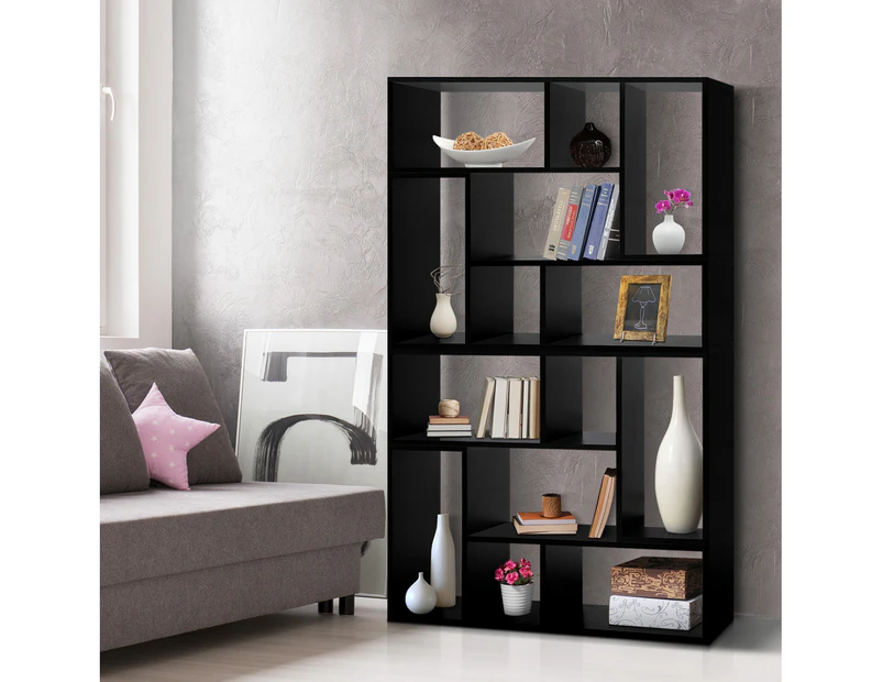 Artiss Bookshelf L Shape DIY - Black