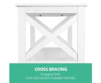 Artiss Console Table 3-tier White Polly