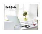 Artiss Computer Desk Shelf Drawer Cabinet White 100CM