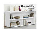 Artiss Computer Desk Bookshelf White 130CM