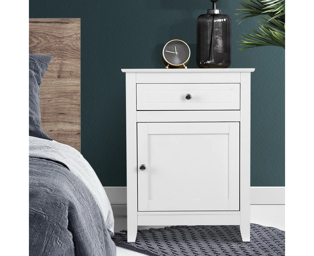 Artiss Bedside Tables Drawers Side Table Storage Cabinet Large Nightstand White