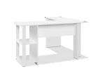 Artiss Computer Desk Shelf L-Shape White 136CM