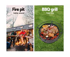 Grillz Fire Pit BBQ Grill 76cm