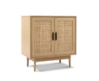 Artiss Rattan Buffet Sideboard 2 Doors - BRIONY Oak