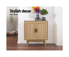 Artiss Rattan Buffet Sideboard 2 Doors - BRIONY Oak