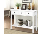 Artiss Console Table 3 Drawers 100CM White Chole