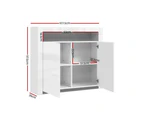 Artiss Buffet Sideboard LED - ARNO White