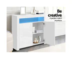 Artiss Buffet Sideboard LED - ARNO White