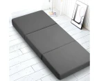 Giselle Bedding Foldable Mattress Folding Foam Bed Single Grey