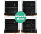 Artiss Shoe Cabinet Shoes Storage Rack 21 Pairs Organiser Shelf Cupboard Black