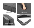 Giselle Bedding Foldable Mattress Folding Foam Bed Single Grey