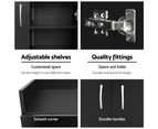 Artiss Shoe Cabinet Shoes Storage Rack 21 Pairs Organiser Shelf Cupboard Black