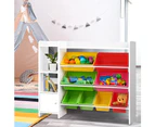 Keezi Kids Toy Box 8 Bins Bookshelf Storage Rack Organiser Toy Display