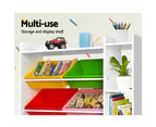 Keezi Kids Toy Box 8 Bins Bookshelf Storage Rack Organiser Toy Display