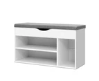 Artiss Shoe Rack Bench Shoe Cabinet White Allen