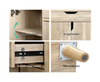 Artiss Shoe Cabinet Shoes Storage Rack 120cm Organiser Drawer Cupboard Wood