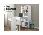 Artiss Computer Desk Bookshelf Drawer Cabinet White 120CM