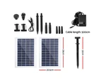 Gardeon Solar Pond Pump with 2 Panels 7.2FT