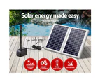 Gardeon Solar Pond Pump with 2 Panels 7.2FT