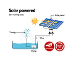 Gardeon Solar Pond Pump with 2 Panels 7.2FT