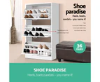 Artiss Shoe Cabinet Shoes Storage Rack Organiser 36 Pairs White Shelf Cupboard