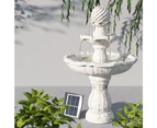 Gardeon Solar Water Feature 3 Tiers Ivory 93cm