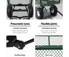 Gardeon 360kg Mesh Garden Cart Steel Removable Sides Trolley Wagon ATV Trailer