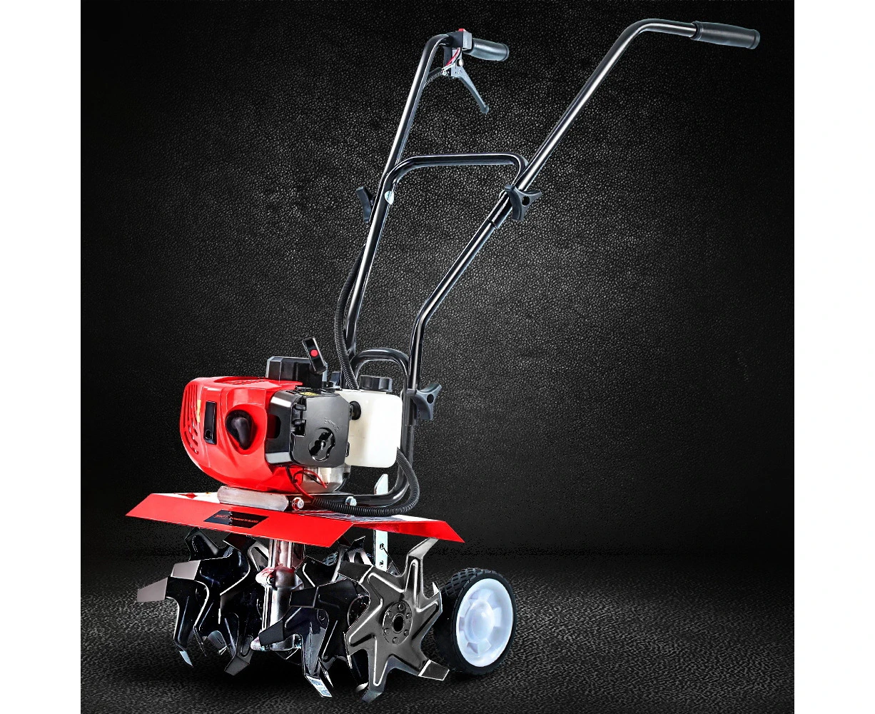 Giantz 88CC Tiller Rototiller Garden Cultivator 6 Blades Soil Power Rotary Hoe