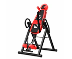 Everfit Inversion Table Gravity Exercise Inverter Back Stretcher Home Gym Red