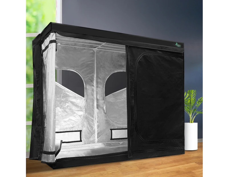 Greenfingers Grow Tent 240x120x200CM Hydroponics Kit Indoor Plant Room Black