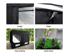 Greenfingers Grow Tent 240x120x200CM Hydroponics Kit Indoor Plant Room Black