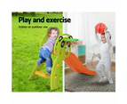 Keezi Kids Slide Set Basketball Hoop Indoor Outdoor Playground Toys 100cm Orange