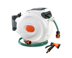 Greenfingers Water Hose Reel 30M Retractable Garden Spray Gun Auto Rewind Wall