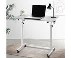 Artiss Laptop Desk Table Adjustable 80CM White