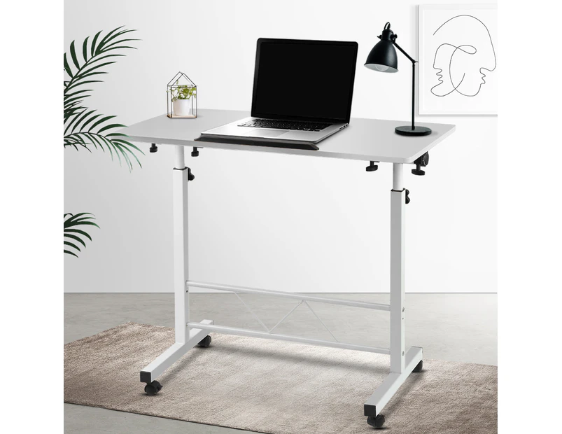 Artiss Laptop Desk Table Adjustable 80CM White