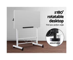 Artiss Laptop Desk Table Adjustable 80CM White