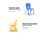 Keezi Kids Chairs Set Plastic Set of 4 Activity Study Chair 50KG