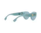 Burberry 0BE4390 408680 Azure Sunglasses Full Rim Oval Shape Plastic Frame w/Lens 47mm