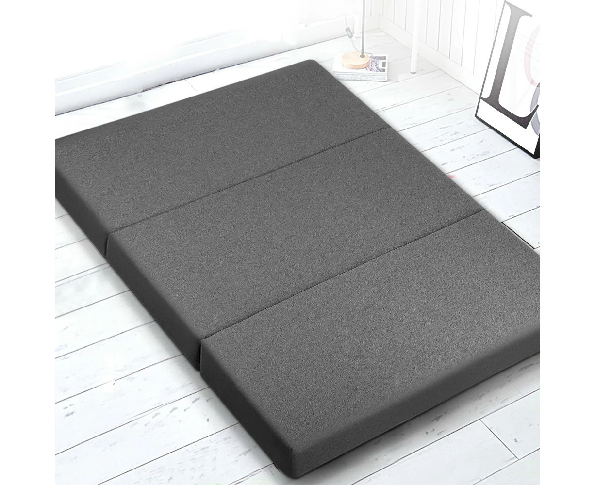 Giselle Bedding Foldable Mattress Folding Foam Double Grey