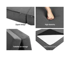 Giselle Bedding Foldable Mattress Folding Foam Double Grey