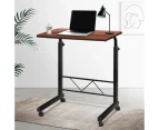 Artiss Laptop Desk Table Adjustable 60CM Dark Wood