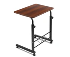 Artiss Laptop Desk Table Adjustable 60CM Dark Wood