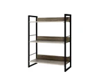 Artiss Bookshelf 3 Tiers - NOE Black and Oak