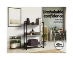 Artiss Bookshelf 3 Tiers - NOE Black and Oak